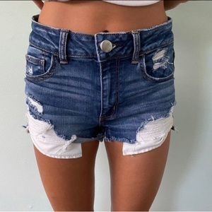 American Eagle Dark Blue Jean Shorts